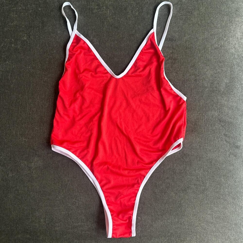 Unbranded Women's Red Bodysuit